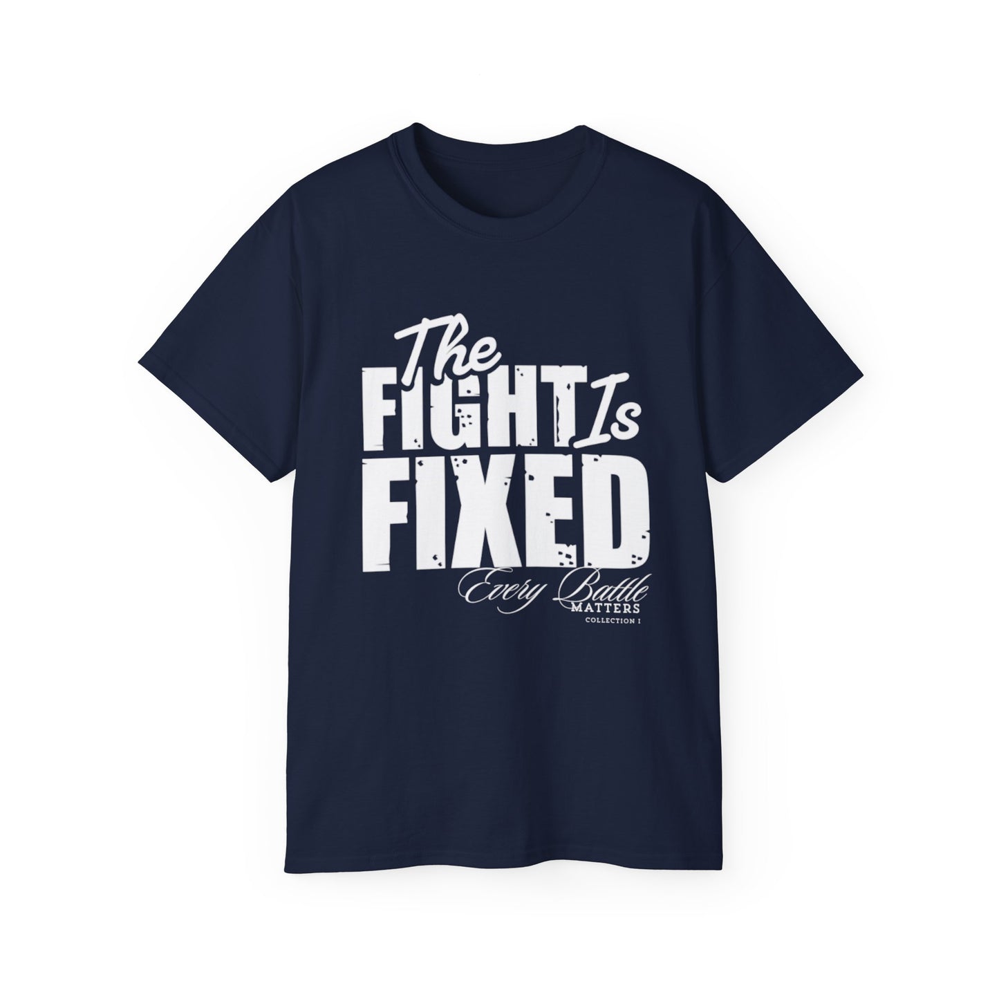 THE FIGHT IS FIXED® BRANDED TEE SHIRT & BUCKET HAT SET
