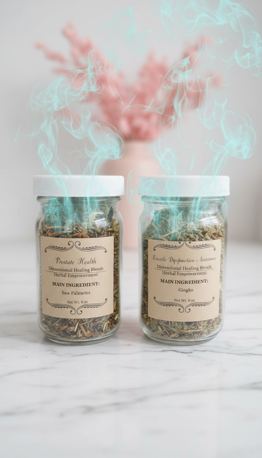 Prostate Health & Morning Rooster ED Assistance Herbal Tea Blend Combo