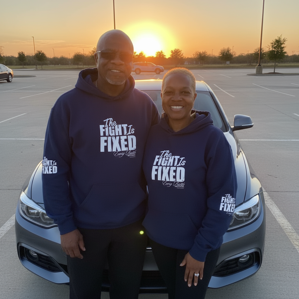 THE FIGHT IS FIXED® BRANDED HOODIE