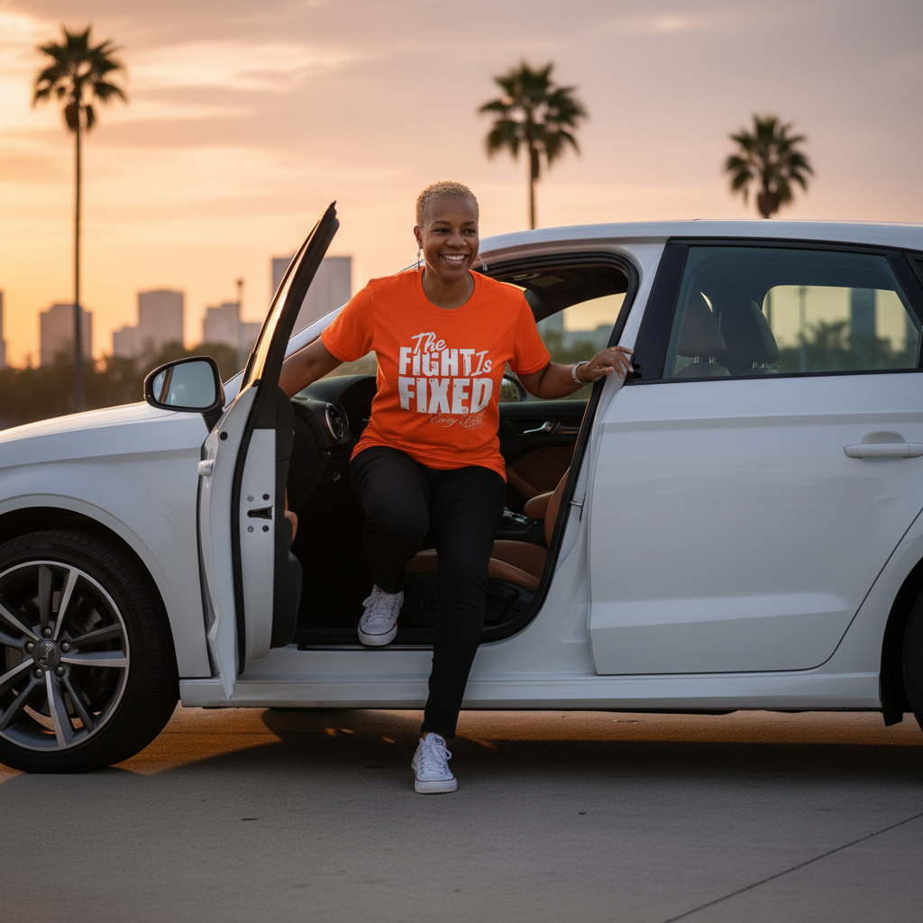 THE FIGHT IS FIXED® BRANDED TEE SHIRT & BUCKET HAT SET