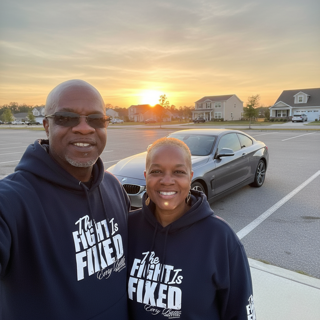 THE FIGHT IS FIXED® BRANDED HOODIE