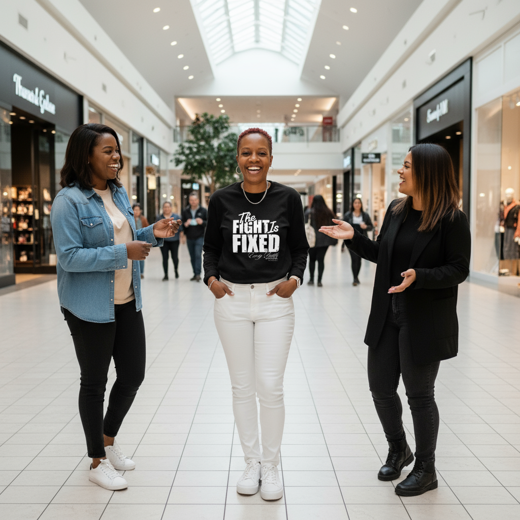 THE FIGHT IS FIXED® LONG SLEEVE SHIRT